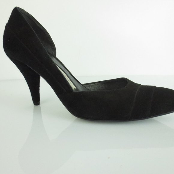 $200 GINO VAELLO Black Heels Pumps Shoes - Picture 2 of 7